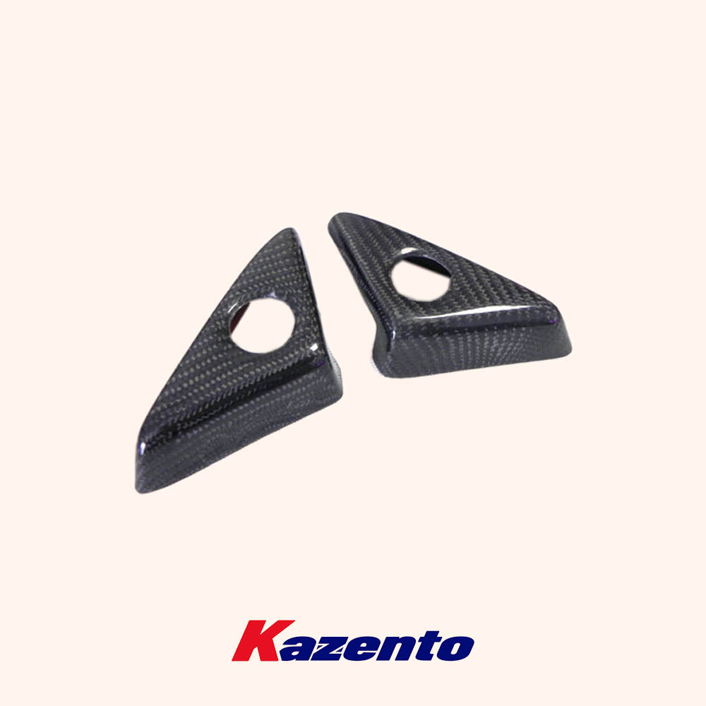 Free Shipping For Nissan R35 GTR 08-16 Carbon Side Door Mirror Inner Panel Triangle Cover