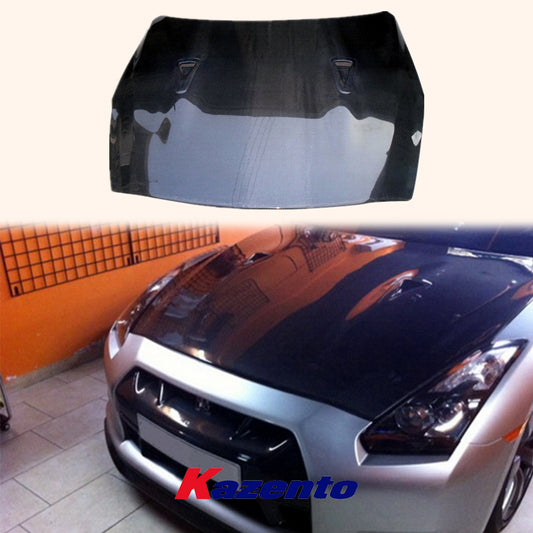 Free Shipping For Nissan R35 GTR 08-16 OE Style Carbon Fiber Front Bumper Hood Bonnet Body Kit