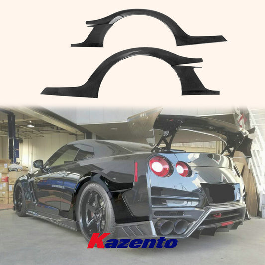 Free Shipping For Nissan R35 GTR 08-17 TS Style Carbon Fiber Rear Fender Flares Arches Add On