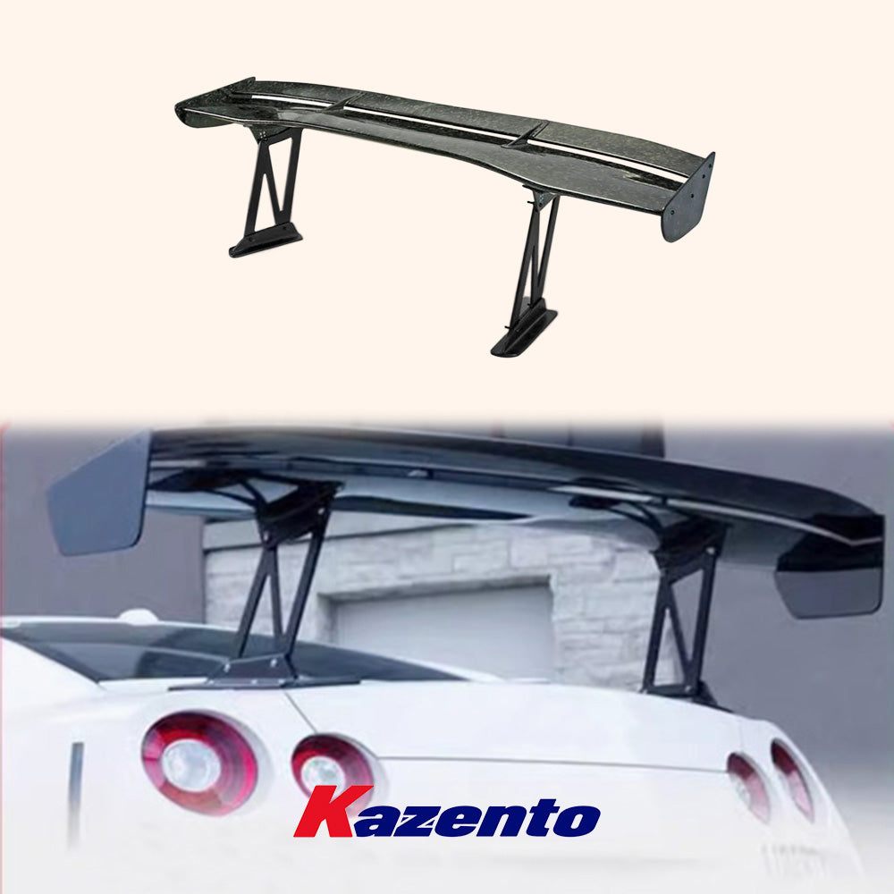 Free Shipping For Nissan R35 GTR 08-19 VT Style Forged Carbon Rear GT Spoiler (L/170cm H/29cm)