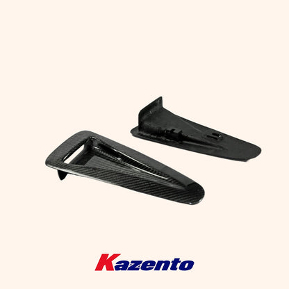 Free Shipping For Nissan R35 GTR 2008-2023 KZ Carbon Fiber Front Hood Bonnet Vents Ducts Pair