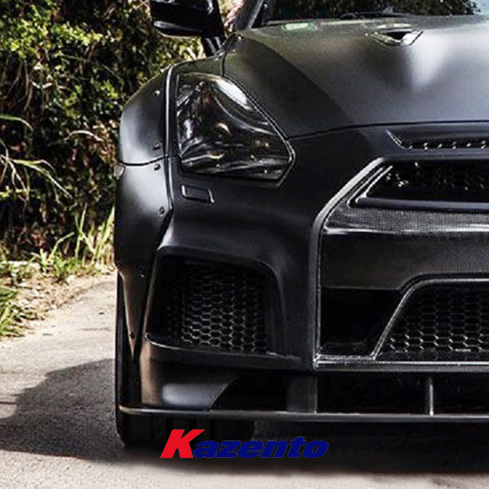 Free Shipping For Nissan R35 GTR 2013-18 OE Carbon Fiber Front Bumper Center Nose Cover Grille