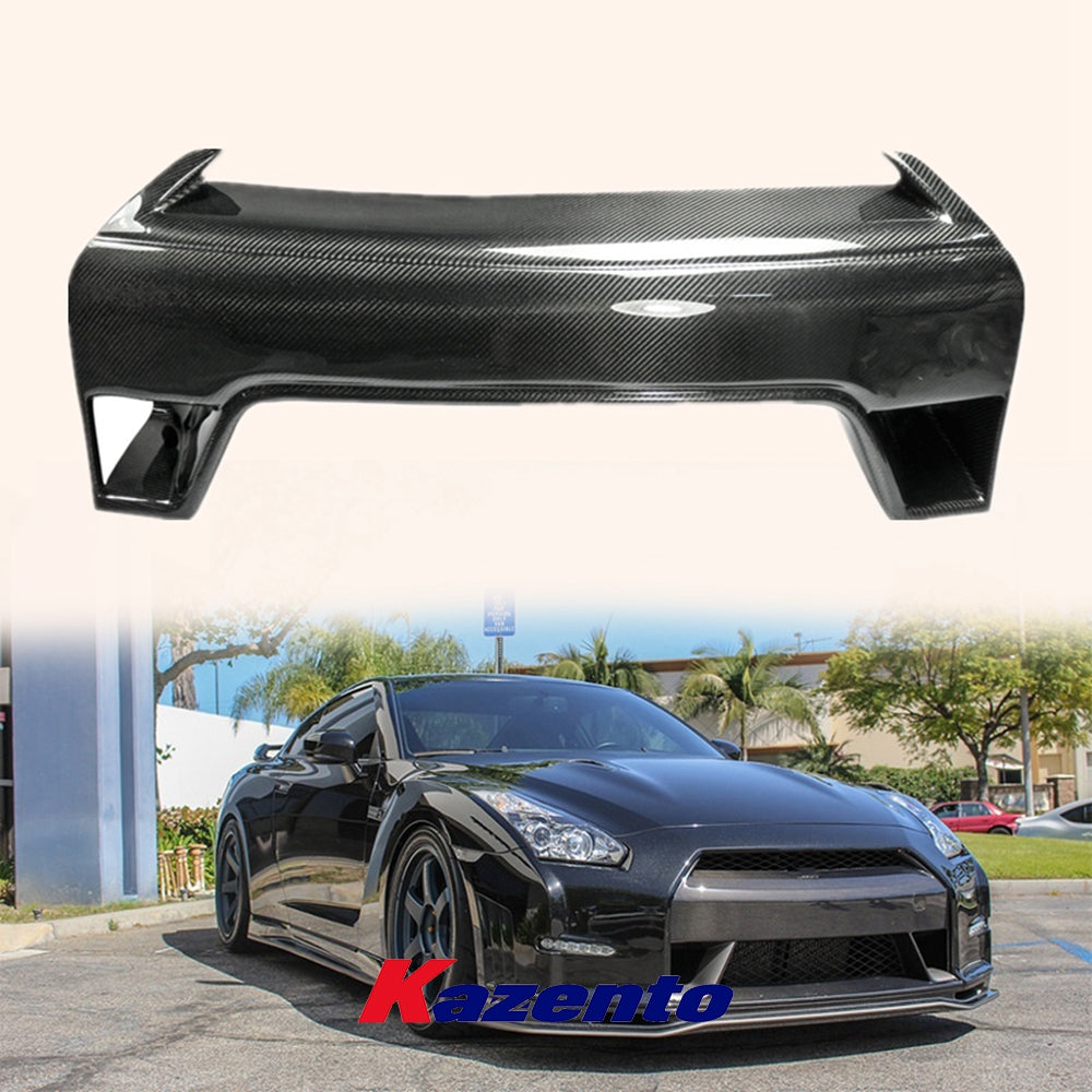 Free Shipping For Nissan R35 GTR 2013-18 OE Carbon Fiber Front Bumper Center Nose Cover Grille