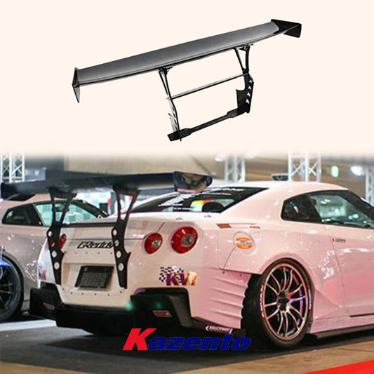 Free Shipping For Nissan R35 GTR BAN Style Carbon Fiber Rear Trunk Boot GT Wing Spoiler