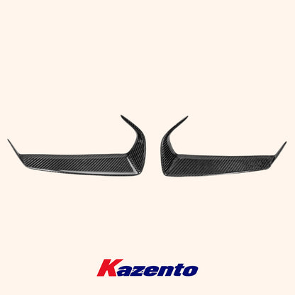 Free Shipping For Nissan R35 GTR (08-11 Only) KZ Carbon Fiber Front Headlight Eyelid Eyebrow