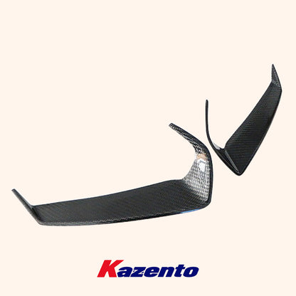 Free Shipping For Nissan R35 GTR (08-11 Only) KZ Carbon Fiber Front Headlight Eyelid Eyebrow