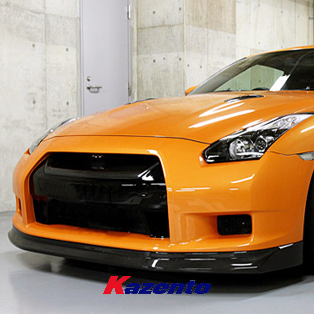 Free Shipping For Nissan R35 GTR (08-11 Only) ZL Style Carbon Fiber Front Bumper Lip Diffuser