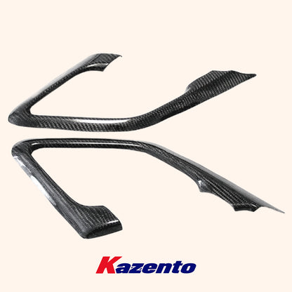 Free Shipping For Nissan R35 GTR (08-23) KZ Style Carbon Fiber Inner Door Pull Handle Surround