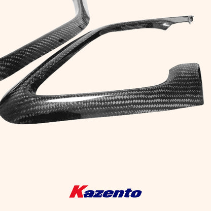 Free Shipping For Nissan R35 GTR (08-23) KZ Style Carbon Fiber Inner Door Pull Handle Surround