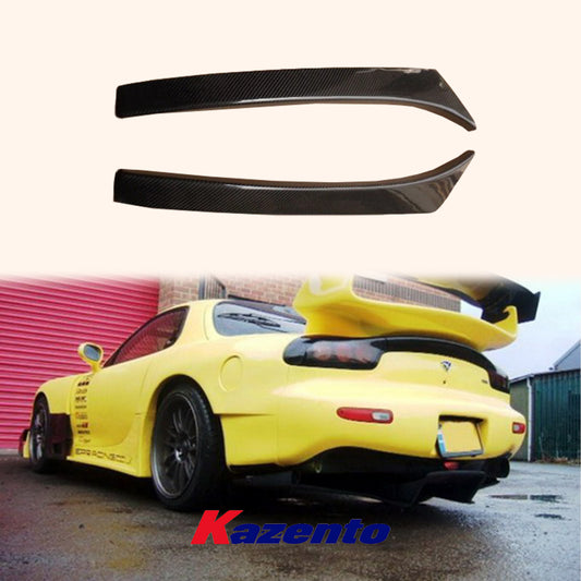 Free Shipping For Mazda RX-7 FD RX7 FD3S RE Style Carbon Fiber Rear Diffuser Middle Blade Pair