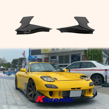 Free Shipping For Mazda RX-7 RX7 FD FD3S (RE-GT Bumper Only) Carbon Fiber  Front Bumper Canard