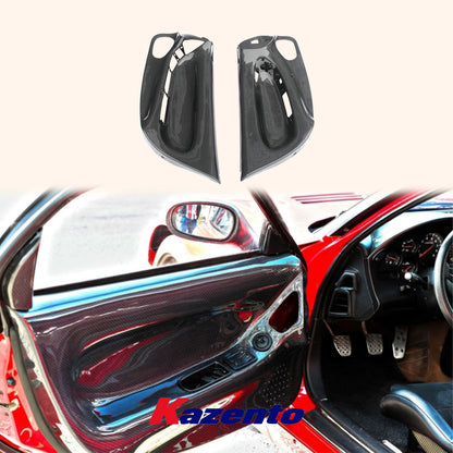 Free Shipping For Mazda RX7 RX-7 FD3S (RHD Only) Carbon Side Inner Door Card Panel Cover Pair