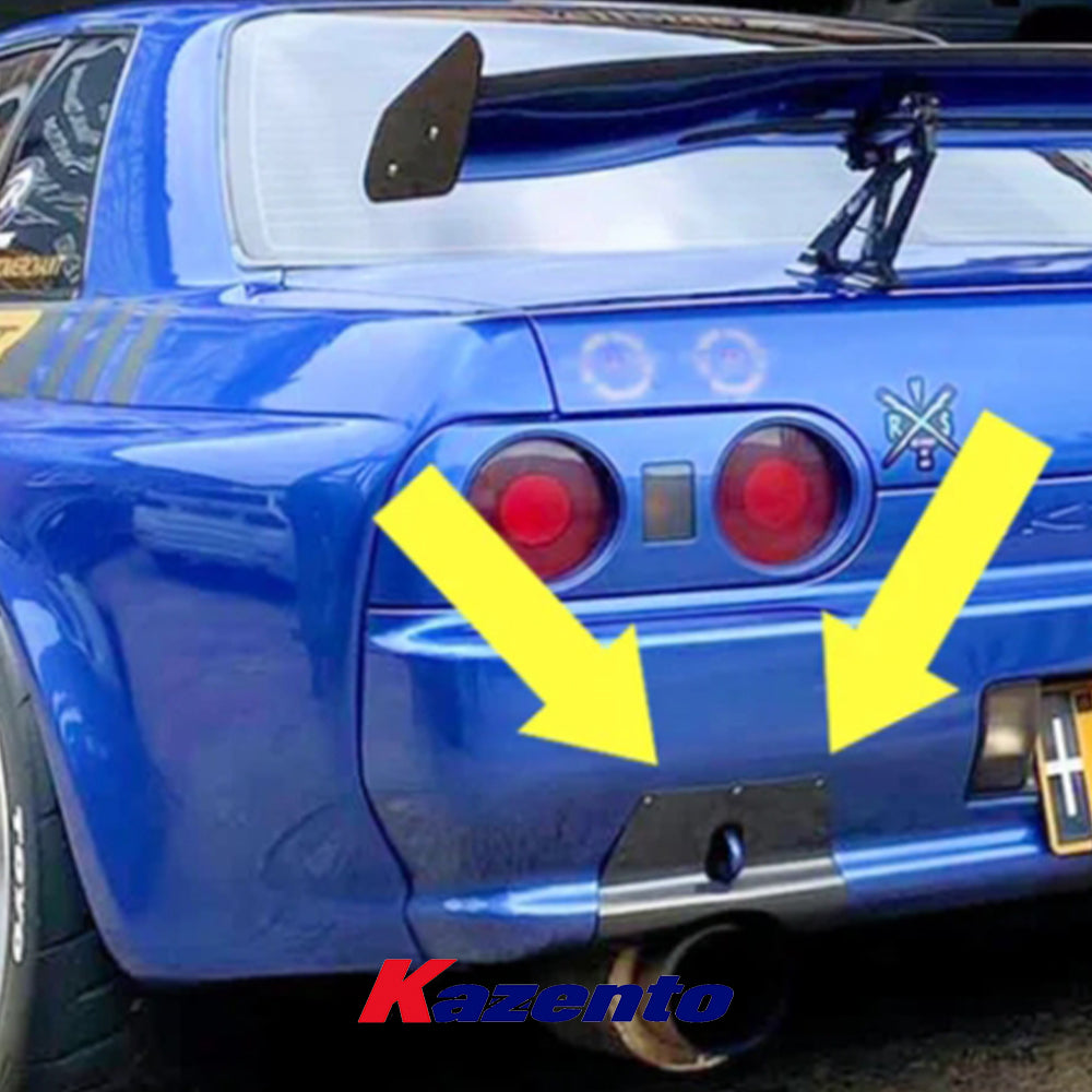 Free Shipping For Nissan Skyline R32 GTR BNR32 HCR32 Carbon Rear Bumper Exhaust Heat Shield