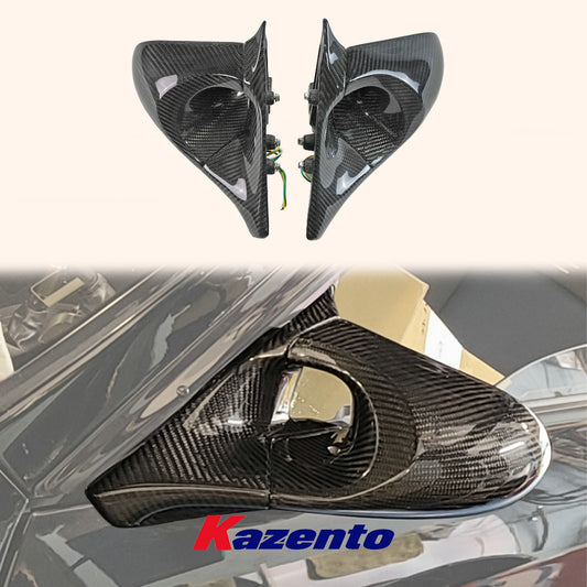 Free Shipping For Nissan Skyline R32 GTR GTS &180SX S13 (RHD Only) Carbon Aero Mirror W/glass