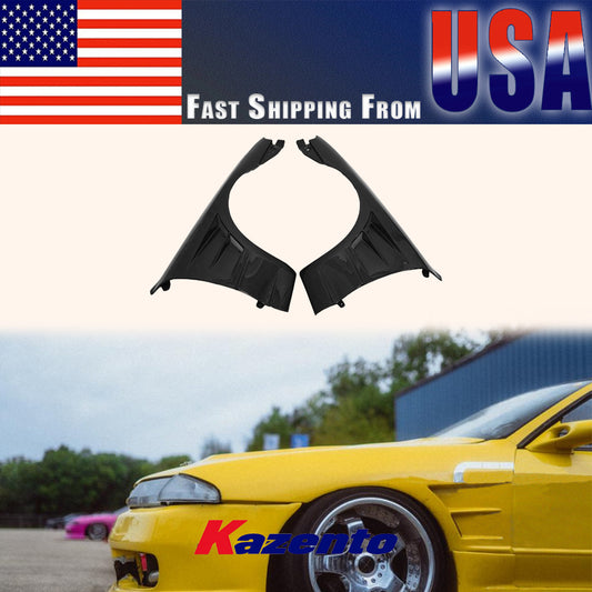 (US Instock Free Shipping) For Nissan Skyline R32 GTS BN Style Carbon Fiber Vented Front Fender (+25mm)