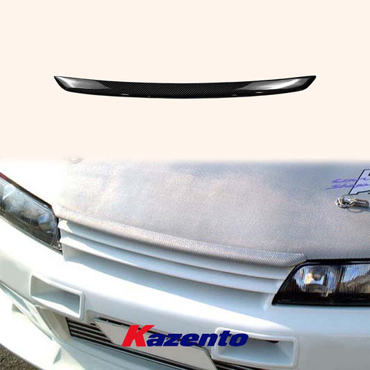 Free Shipping For Nissan Skyline R32 GTS GTR 89-93 NI Style Carbon Fiber Bonnet Hood Lip Cover