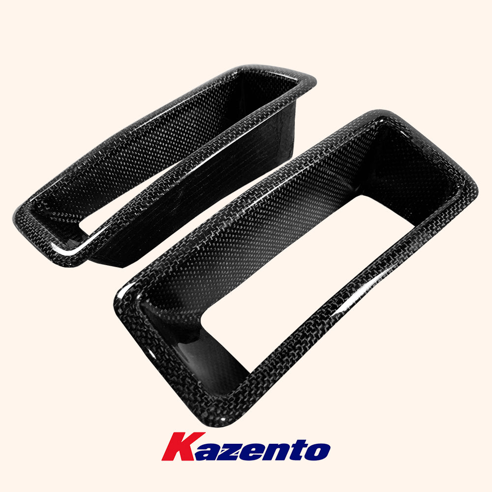 Free Shipping For Nissan Skyline R32 NIS N1 Style Carbon Fiber Front Bumper Vents Ducts Pair