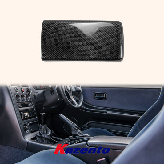 Free Shipping For Nissan Skyline R33 Carbon Fiber KZ Style Interior Armrest Box Cover