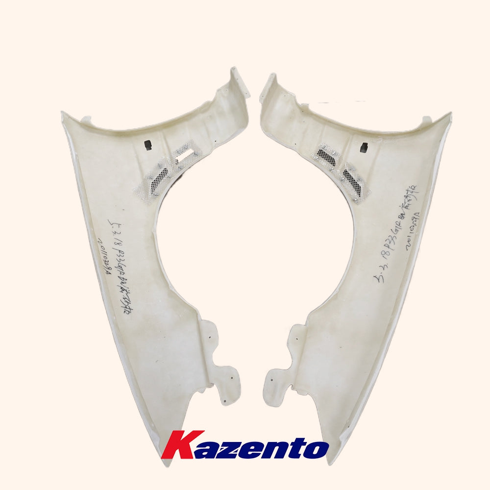 (US Instock Free Shipping) For Nissan Skyline R33 GTR BN Style FRP Unpaint Front Fender Pair Replacement