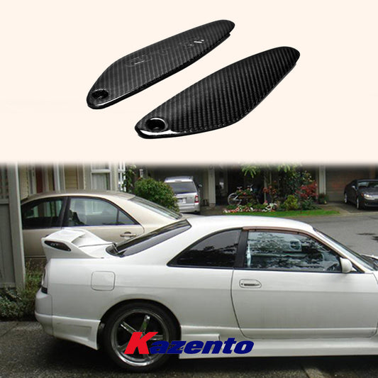 Free Shipping For Nissan Skyline R33 GTR Coupe 1995-98 Rear Spoiler 'GTR' Logo End Caps Carbon