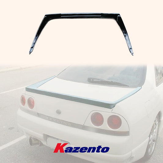 Free Shipping For Nissan Skyline R33 GTR GTS KZ Style Carbon Fiber Drift Wing Rear Spoiler Lip