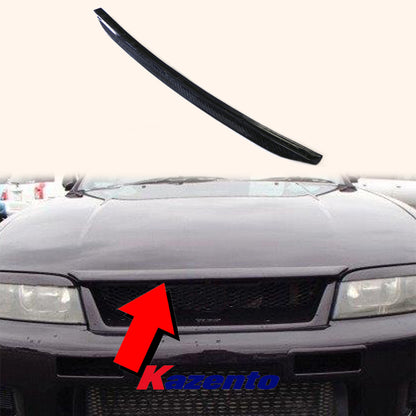 Free Shipping For Nissan Skyline R33 GTR GTS KZ Style Carbon Fiber Front Hood Bonnet Lip