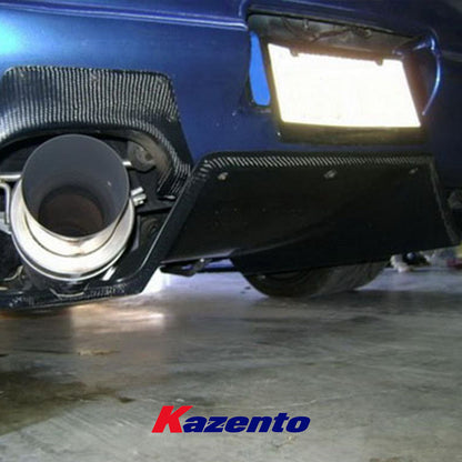 Free Shipping For Nissan Skyline R33 GTR TS Style Carbon Rear Diffuser W/Metal Fitting Kits