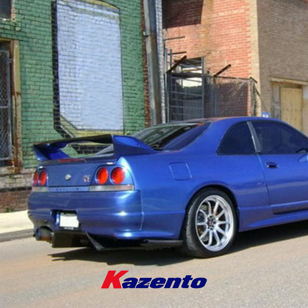 Free Shipping For Nissan Skyline R33 GTR TS Style Carbon Rear Diffuser W/Metal Fitting Kits