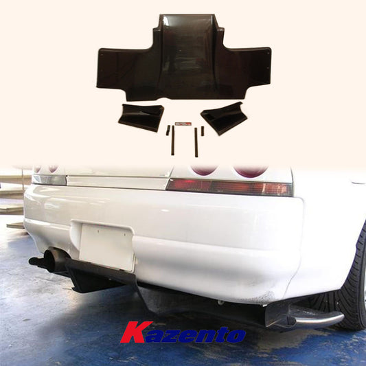 Free Shipping For Nissan Skyline R33 GTR TS Style Carbon Rear Diffuser W/Metal Fitting Kits