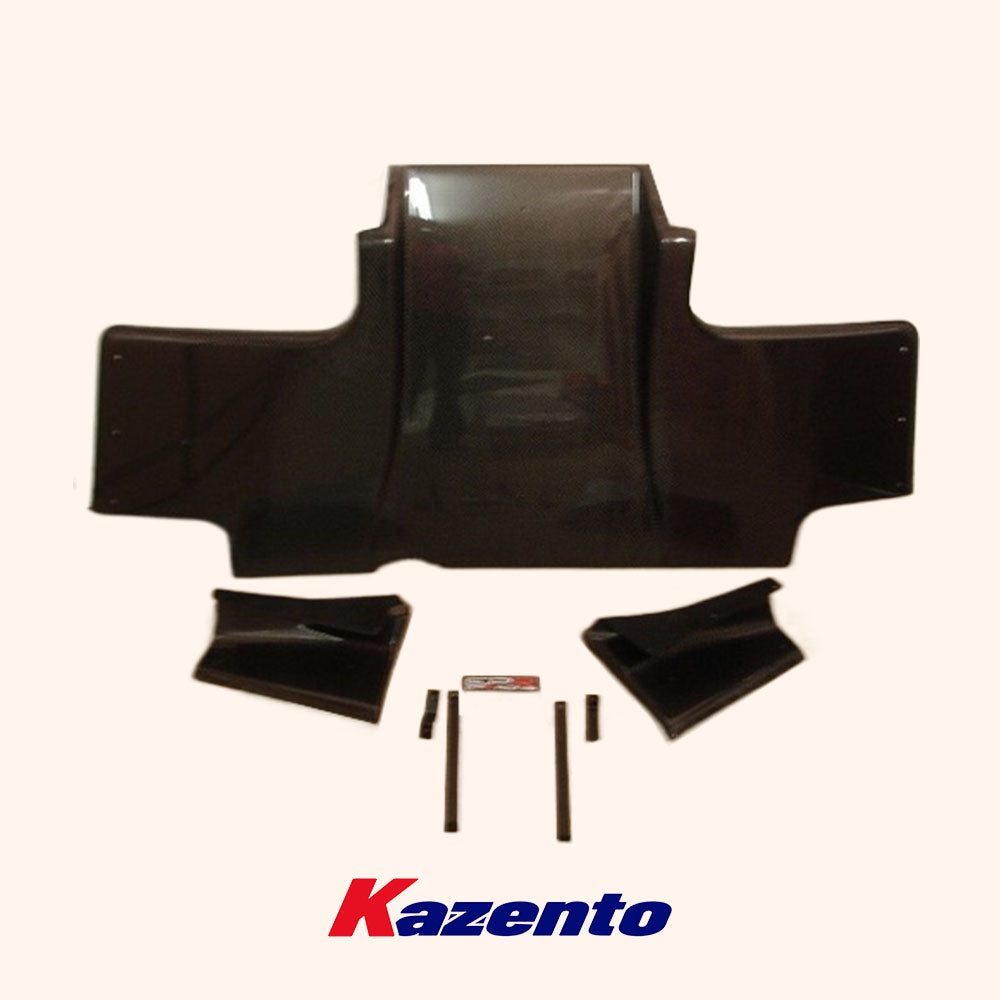 Free Shipping For Nissan Skyline R33 GTR TS Style Carbon Rear Diffuser W/Metal Fitting Kits