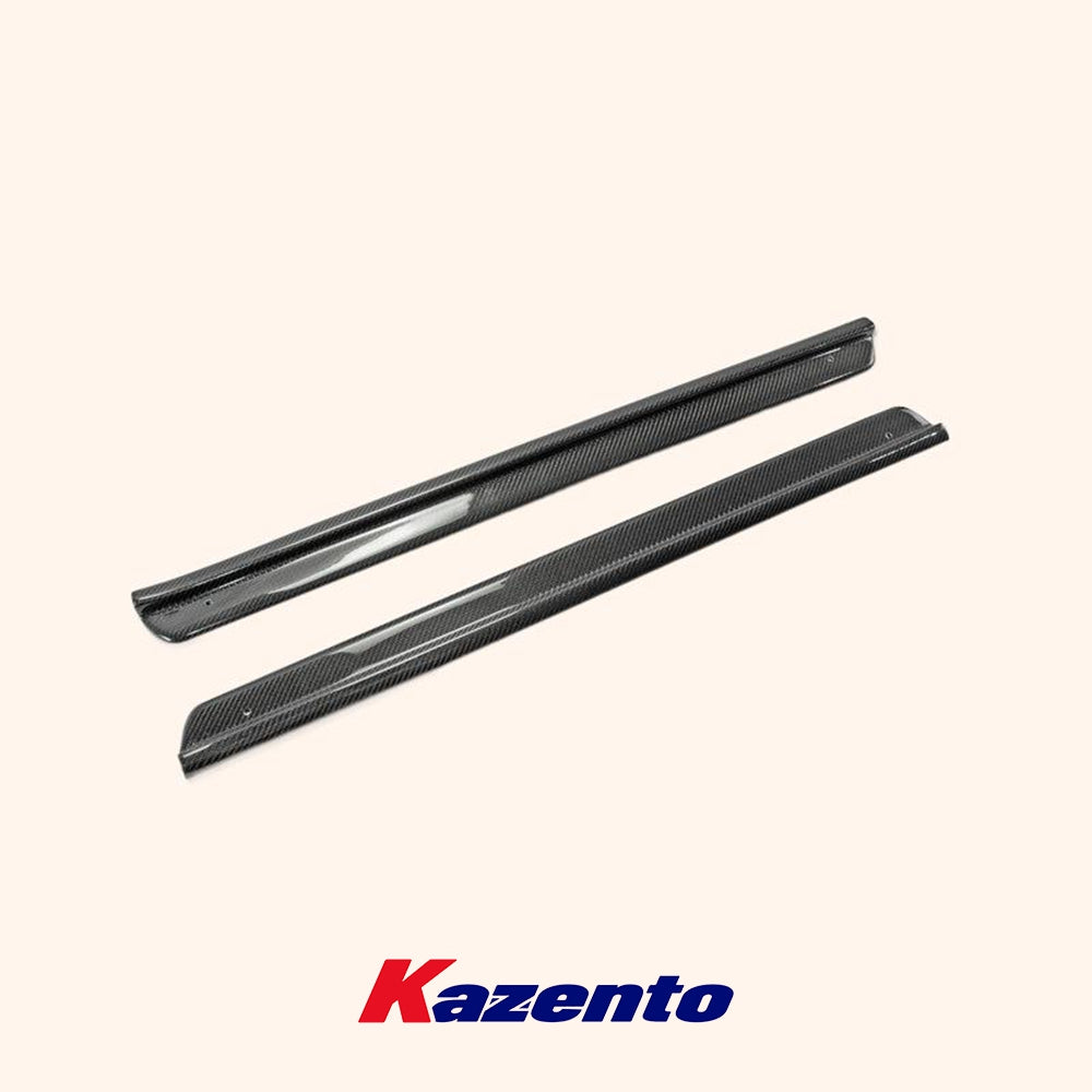 Free Shipping For Nissan Skyline R33 GTS GTR Carbon Fiber Door Sill Plate Panel Cover Pair