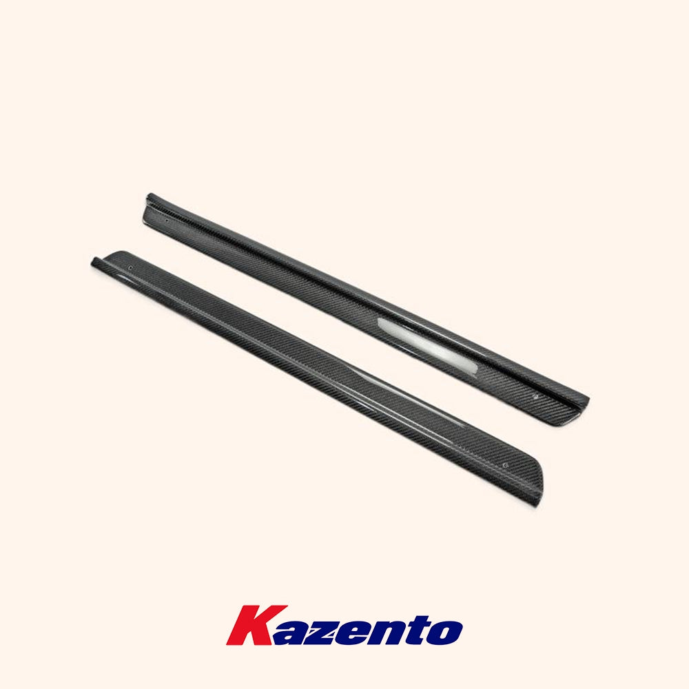 Free Shipping For Nissan Skyline R33 GTS GTR Carbon Fiber Door Sill Plate Panel Cover Pair