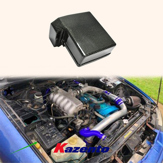 Free Shipping For Nissan Skyline R33 GTS GTR Carbon Fiber Engine Interior Fuse Box Cover Panel