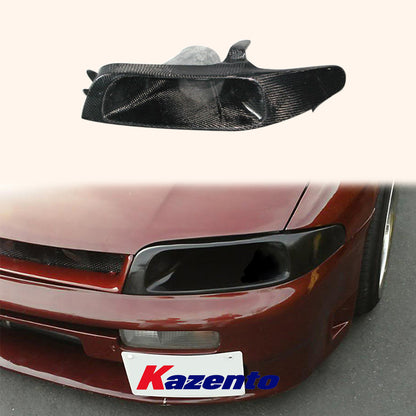 Free Shipping For Nissan Skyline R33 GTS GTR Carbon Fiber Vented Headlight Replacement (left)