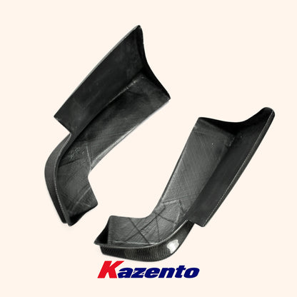 Free Shipping For Nissan Skyline R33 GTS Only TS Style Carbon Fiber Rear Bumper Spats 2pcs