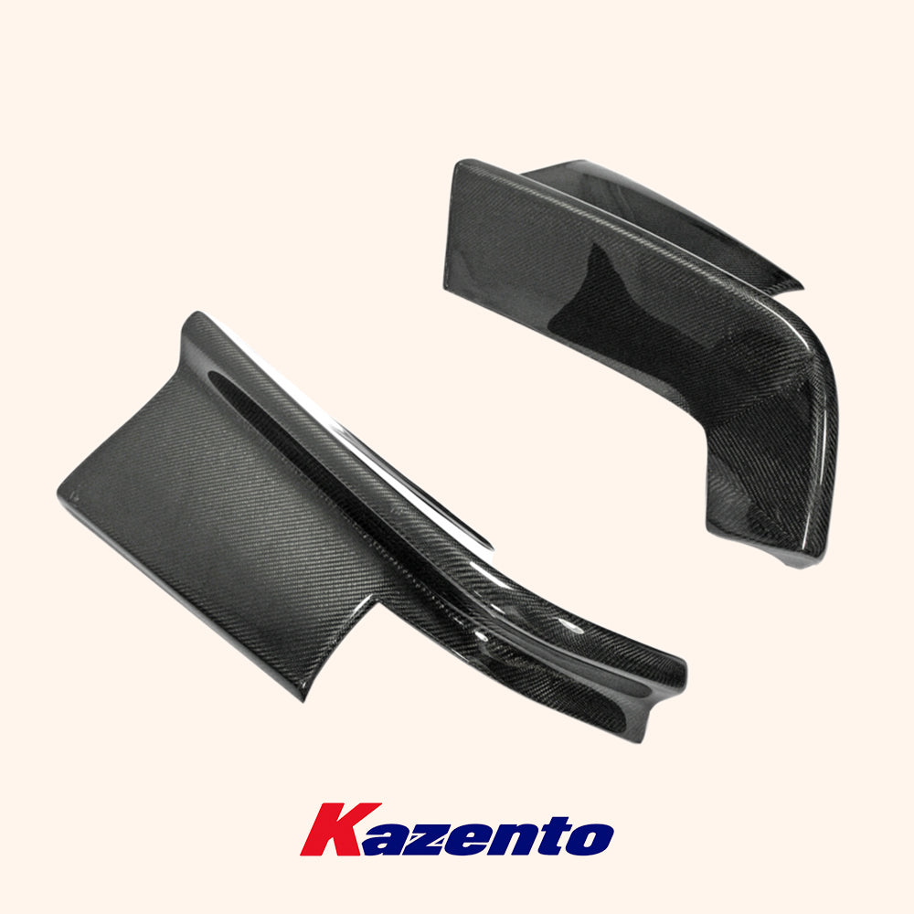 Free Shipping For Nissan Skyline R33 GTS Only TS Style Carbon Fiber Rear Bumper Spats 2pcs