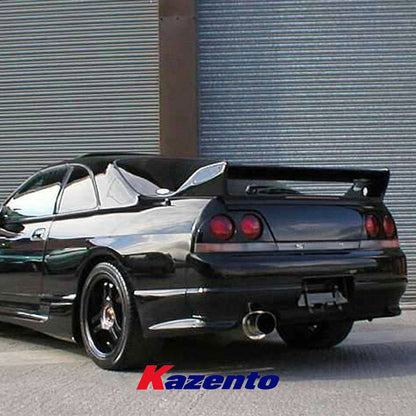 Free Shipping For Nissan Skyline R33 GTS Only TS Style Carbon Fiber Rear Bumper Spats 2pcs