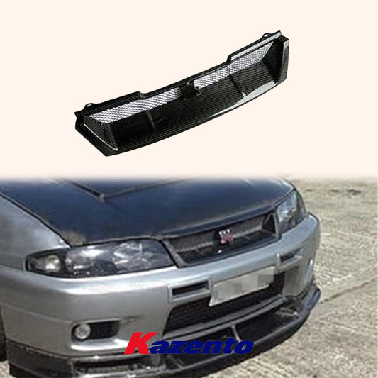 Free Shipping For Nissan Skyline R33 (GTR Only) Coupe 95-98 OE Front Bumper Grille Mesh Carbon