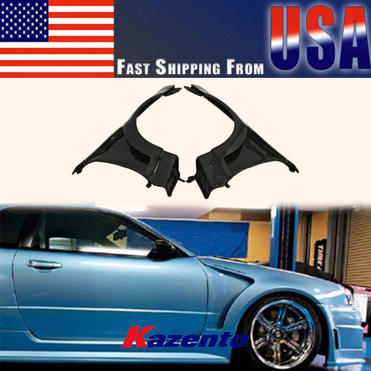 (US Instock Free Shipping) For Nissan Skyline R34 GTR DO Style Carbon Fiber Front Fender Pair Replacement