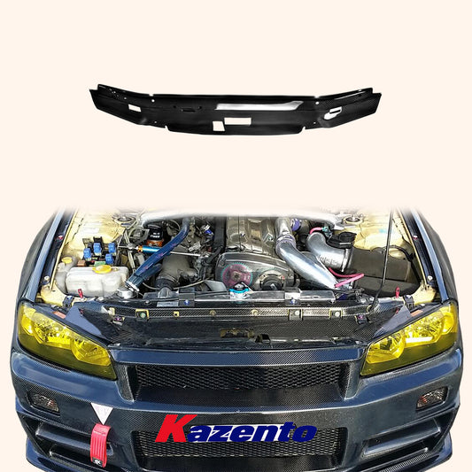 Free Shipping For Nissan Skyline R34 GTR GAGE Defend Style Carbon Cooling Panel Engive Cover