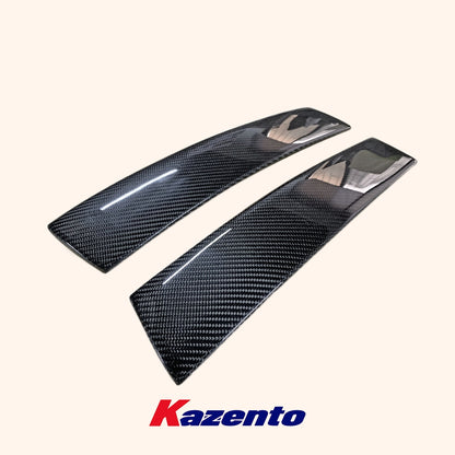 Free Shipping For Nissan Skyline R34 GTR GTT Carbon Fiber Window Side B-Pillar Cover Pair