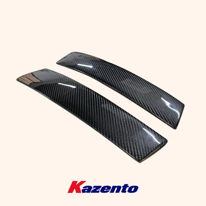 Free Shipping For Nissan Skyline R34 GTR GTT Carbon Fiber Window Side B-Pillar Cover Pair