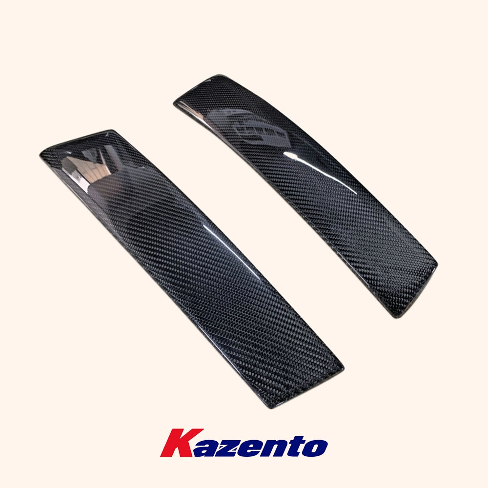 Free Shipping For Nissan Skyline R34 GTR GTT Carbon Fiber Window Side B-Pillar Cover Pair