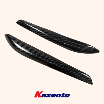 Free Shipping For Nissan Skyline R34 GTR GTT KZ Style Carbon Fiber Eyelid Eyebrow Pair