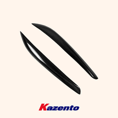 Free Shipping For Nissan Skyline R34 GTR GTT KZ Style Carbon Fiber Eyelid Eyebrow Pair