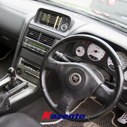 Free Shipping For Nissan Skyline R34 GTR GTT KZ Style Carbon Fiber MFD Multi Function Devise