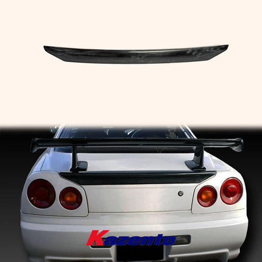 Free Shipping For Nissan Skyline R34 GTR GTT MI Style Duckbill Carbon Fiber Rear Trunk Spoiler