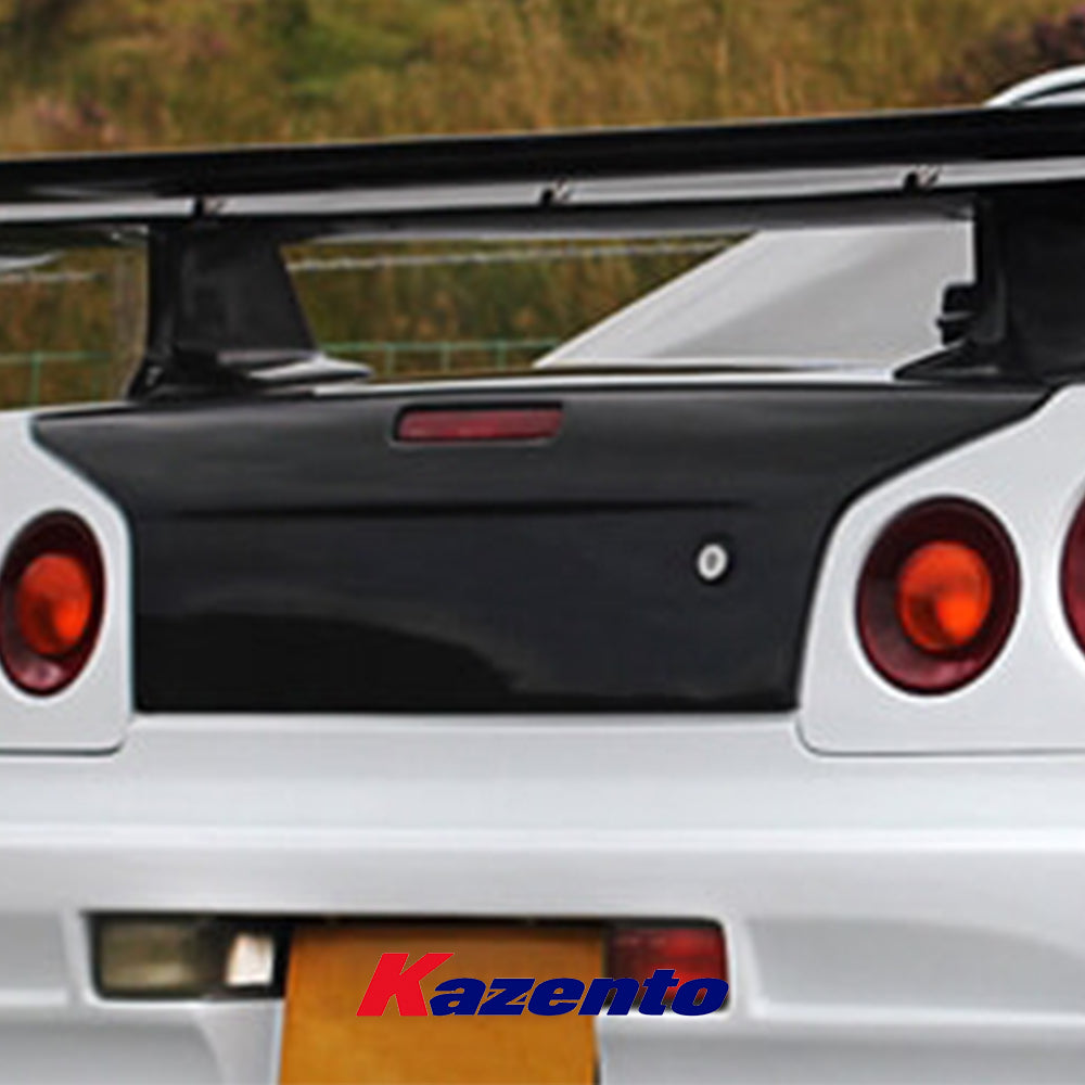 (US Instock Free Shipping) For Nissan Skyline R34 GTR GTT OE CF Trunk  (with brake light hole and key hole)