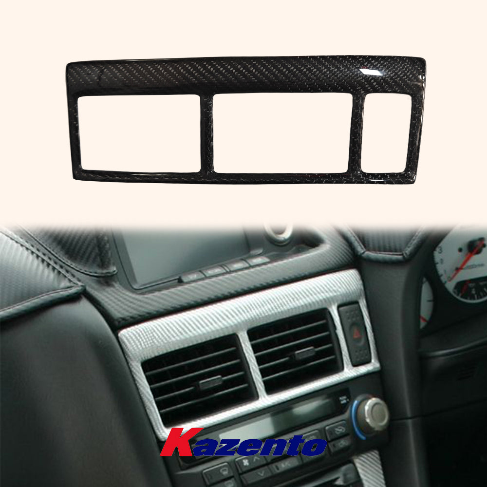 Free Shipping For Nissan Skyline R34 GTR (RHD only) Carbon Fiber Air Con Surround Stick on