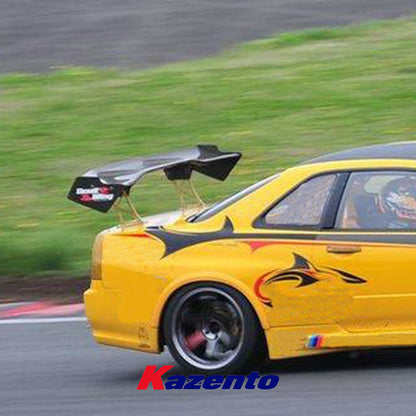 Free Shipping For Nissan Skyline R34 GTT GTR AUTOSLK Style Carbon Rear Trunk GT Wing Spoiler